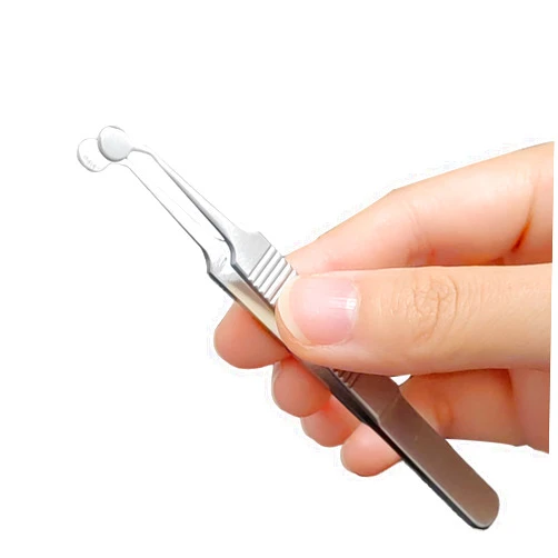 JZLiner Meibomian Gland Expressor Stainless Steel Eyelid Massage Tweezers for Dryeye Extraction Tool