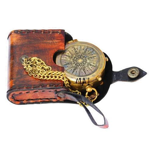 MAI Pocket Compass For Hiking, Survival Instrument Antique “So You Can Always Find Your Way Back Home” Engraved Camping Pocket Compass Nautical Compass Vintage Navigation Outdoor Compass By