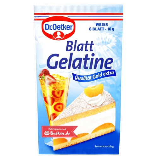 Dr. Oetker Blatt Gelatine Weiss