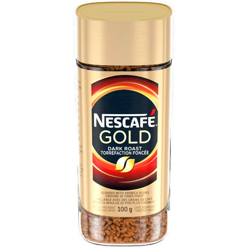 Nescafé NESCAFÉ Gold Dark Roast Instant And Roast & Ground Coffee, 100 g Jar {Imported from Canada}