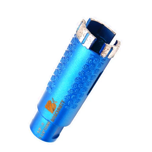 BRSCHNITT Diamond Core Drill Bit,BRSCHNITT 1 3/8 Inch Laser Welded Diamond Hole Saw with 5/8-11 Thread for Granite Marble Solid Block Stone Reinforced Concrete,Dry or Wet Drilling (35mm)
