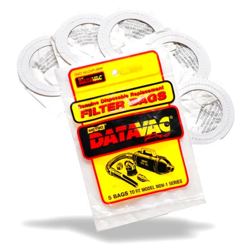 METROVAC DVP-26RP Disposable Bags - Convenient 5-Pack - Compatible with MetroVac Vacuum Models AM, ES, MDV-1, VM for Easy and Hygienic Waste Disposal
