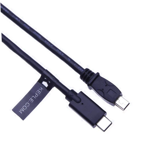 Keple Type C to Mini USB Cable Compatible with Car Dash Cam Recorder GoPro Hero 2/3/4, Garmin Dash Cam, Proofcam, Rac NRAC02 to MacBook, Google Chromebook Pixel, Lenovo Yoga 900, Dell XPS, ASUS ZenBook 3ft