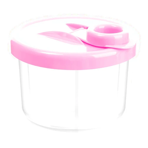 Accmor Baby Formula Dispenser On The Go, Non-Spill Rotating Three-Compartment Formula Container to Go, Milk Powder Kids Snack Container for Infant Toddler Travel, Pink