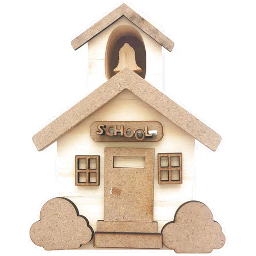 Foundations Decor Time for Class Schoolhouse Wood Block - Home