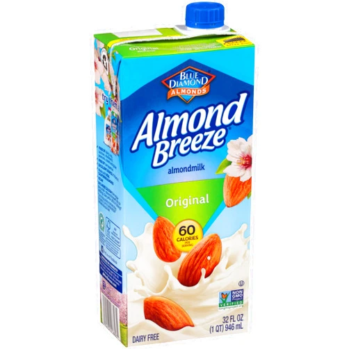 Blue Diamond Almonds Almond Breeze Dairy Free Almondmilk, Original, 32 Fl Oz (Pack of 12)