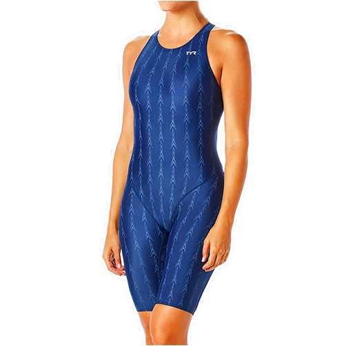 TYR Women's Solid Fusion 2 Open Back Swimsuit - U12 Compliant