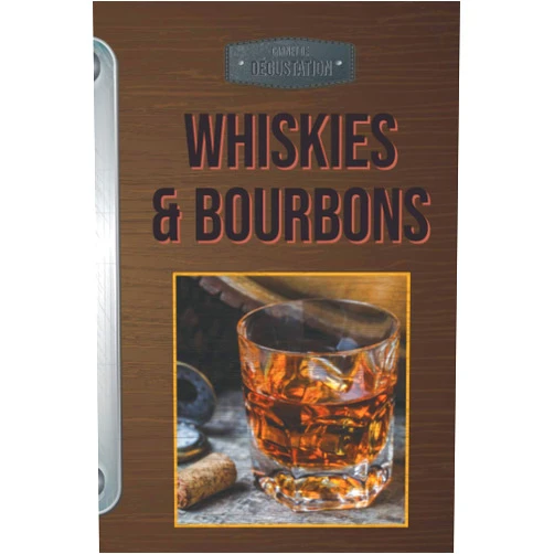 Saveurs & Papilles Carnet de dégustation Whiskies et Bourbons: 50 fiches à remplir - format 15,24 x 22,86 cm (French Edition)
