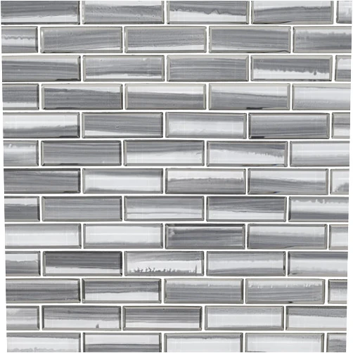 MSI Ombre Grigia Glass Mesh-Mounted Mosaic Tile for Bathroom, Kitchen Backsplash, Accent Wall Tile, and Shower Wall Tile, Sample