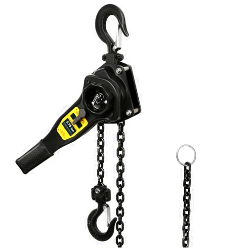 Ymachray Lever Chain Hoist 1650LBS 10FT,1T Manual Ratchet Chain Puller Hoist for Building Garages Warehouse Automotive Machinery (1650LBS-10FT)