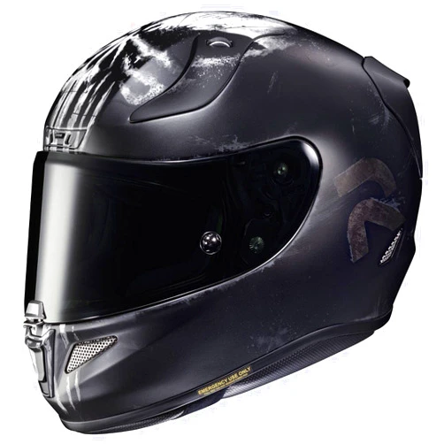 HJC RPHA 11 Pro Punisher Helmet (XX-Large) (Black/White)