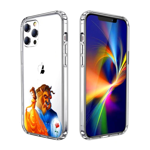 ZHEHAOGUO Phone Case for iPhone 12 Pro Max Case, Clear Phone Case Individualized Design Cover Case (Beauty-and-The-Beast)