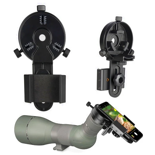 Celticbird Upgrade Smartphone Scope Adapter Spotting Scope Phone Adapter - Telescope Phone Mount for Spotting Scopes & Binoculars & Monocular & Telescope & Microscope