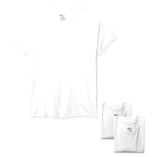 Hanes Men's Comfort Flex Fit Crewneck Tee Undershirt 3 3 Pack White Large