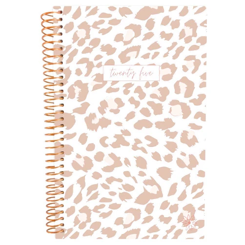 bloom daily planners 2025 Pocket Planner - 4” x 6” - (January 2025 - December 2025) - MINI Weekly/Monthly Agenda Organizer & Calendar Book - Tan Leopard