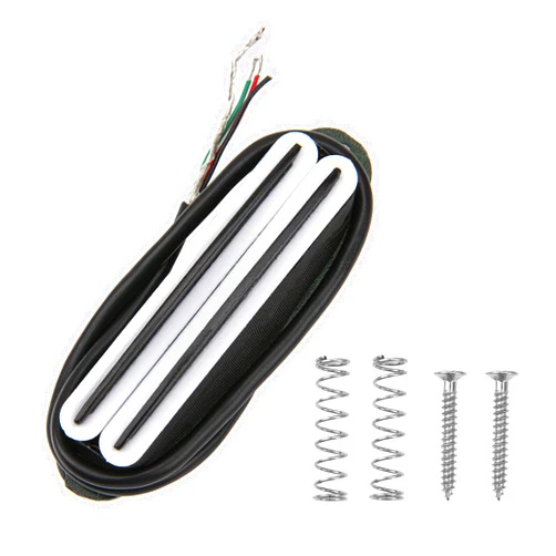 Yootones 1Pcs Yootones Electric Guitar Dual Coil Humbucker Pickups Compatible with Fender Stratocaster Squier Telecaster (White)