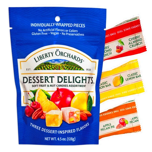 Liberty Orchards New Dessert Delights Package! - Vegan Turkish Delight Candy 4.5oz