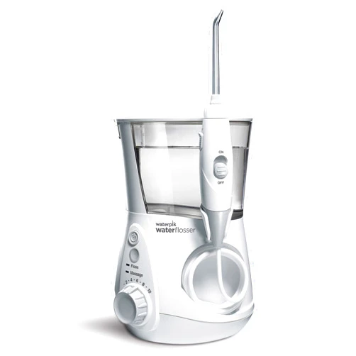 Waterpik Aquarius Water Flosser Professional For Teeth, Gums, Braces, Dental Care, Electric Power With 10 Settings, 7 Tips For Multiple Users And Needs, ADA Accepted, White WP-660