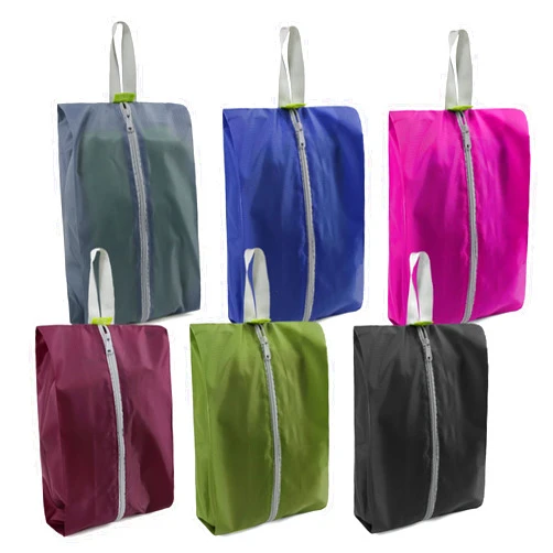 BeeGreen Travel Shoe Organizer with Zipper Closure | Shoe Bags for Travel, 6pcs Portable Packing Storage Organizer with Handle | Colorful Nylon Design for Dance Essentials, Gifts for Men and Women