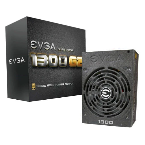 EVGA SuperNOVA 1300 G2 80+ GOLD, 1300W Fully Modular NVIDIA SLI and Crossfire Ready 10 Year Warranty Power Supply 120-G2-1300-XR