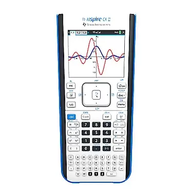 Texas Instruments TI-Nspire CX II Color Graphing Calculator with Student Software (PC/Mac) White Single Pack
