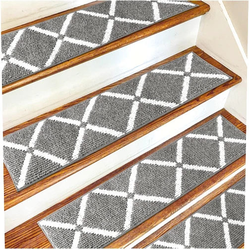 DanceWhale Non Slip Stair Carpet Treads,Stair Runners for Wooden Steps Indoor,8