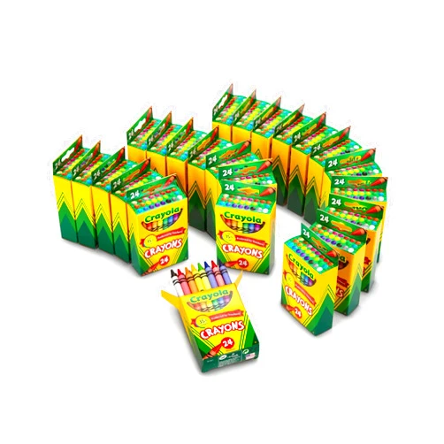 Crayola Crayons Bulk (24 Packs), Back to School Supplies for Preschool & Kindergarten, Bulk Crayons for Kids, Classroom Supplies