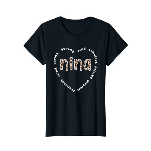 Nina Grandma Appreciation | Mother's Day Ideas Nina Heart | Nina Grandmother Appreciation Nina Grandma T-Shirt