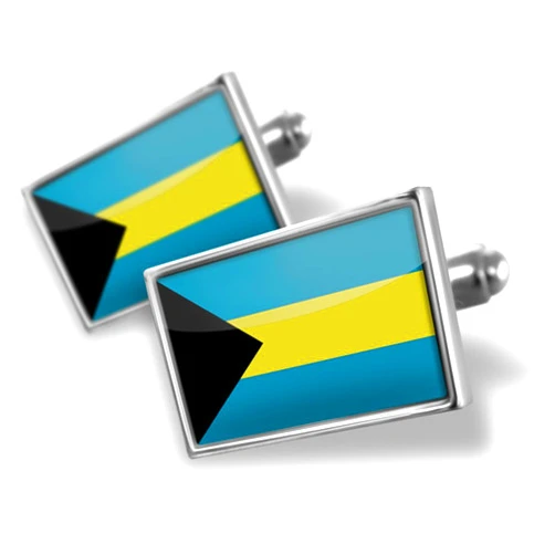 NEONBLOND Cufflinks Bahamas Flag