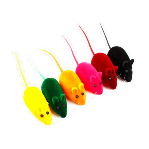 balacoo Dog Cat Playing Toy Squeak Noise Toy Rat Interactive Toy False Bauble for Cat Kitten Puppy Dog Pet Lovely 16pcs Mixed Color