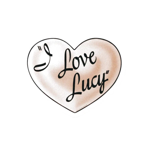CafePress I Love Lucy Small Die Cut Sticker, 3