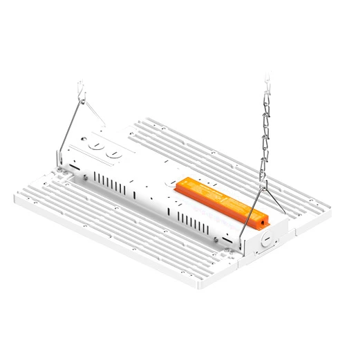 dephen 155W Emergency LED Linear High Bay Lights with Battery Backup, 20W 90mins Emergency Lighting, 0-10V Dimmable LED Light Fixtures, CCT & Wattage Adjustment