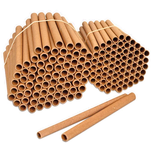 Rivajam 150 Mason Bee House Tubes Refill Pack | 75 Cardboard Bee Tubes & 75 Paper Mason Bee Tube Liners | Mason Bee Supplies for Solitary Beehive House | Garden Pollinator Bee House Nest Tubes