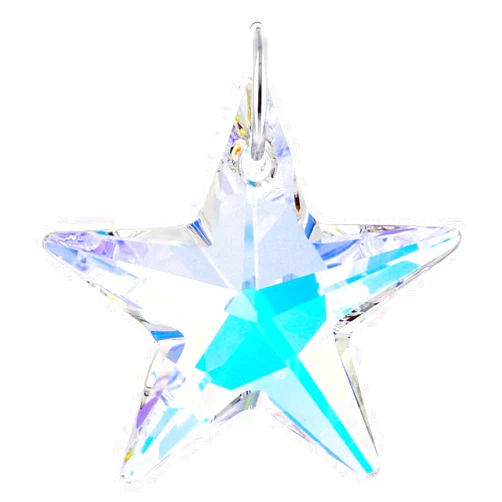 Gem Avenue 925 Sterling Silver Star-Shaped Austrian Crystal Charm Pendant – Elegant Jewelry for Womens