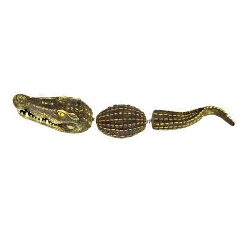Onebest Realistic Floating Crocodile Water Decor, Alligator Sculpture Pond Float Outdoor Statues, Pool Floating Crocodile Statue, Garden Alligator Decoy or Pond Art Decor for Goose Duck Control