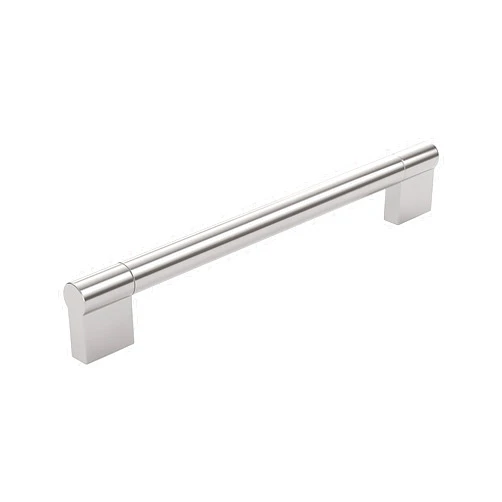 Richelieu BP527192195 Avellino Collection Brushed Nickel Cabinet Handle 7 9/16 inch (192 mm) Center to Center Cabinet Bar Pull, Modern Drawer Pull for Kitchen, Bathroom, and Dresser, 1 Pack