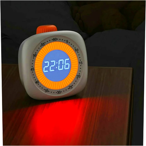 NUOSWEK Visual Timer for Kids - 60 Minute Digital Night Vision Countdown Timer Visual for Classroom, Homework, ADHD, and Time Management Tool (White)
