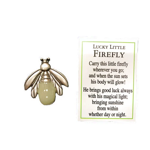 Ganz Lucky Little Firefly Token Charm Glow in The Dark
