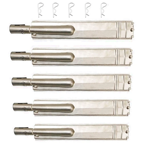Cmanzhi BUBurner (5-Pack) 16 Inch Heavy Duty Stainless Steel Burner for Bull, Outdoor Premium Gas BBQ Grill Burner Replacement for Bull Cal Flame Blaze Aussie Bakers Chefs Turbo Thermos Char