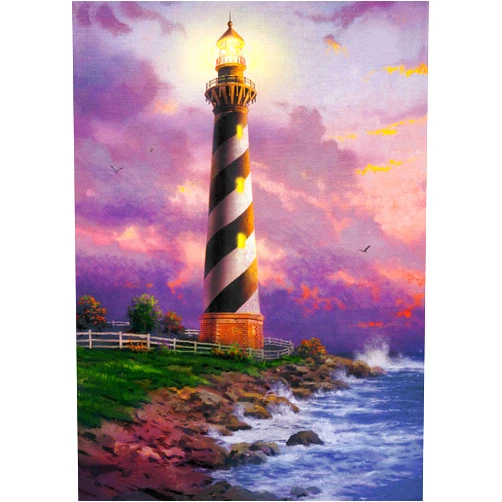 Anguis 500 Piece Puzzles for Adults Cape Hatteras Light Tower 20.5 x 15 Inch 500 Large Piece Jigsaw Puzzles for Kids Adults Ocean Lighthouse Puzzles 500 Pieces for Adults Toy