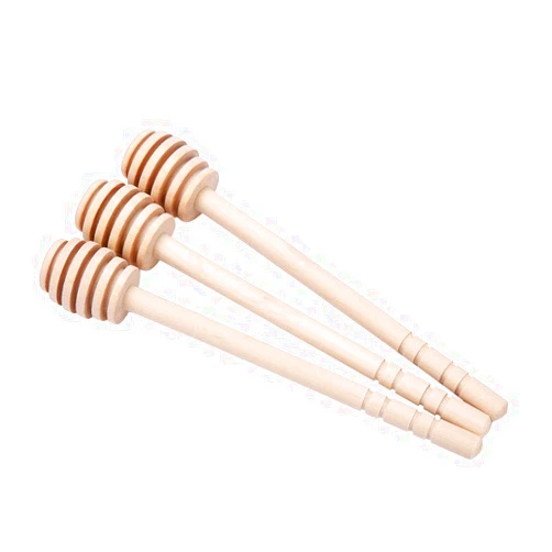 Tyenaza 24Pcs Wood Honey Dripper, Stirring Rod Jam Syrup Drizzler Stick Server Kitchen Tools Gadgets