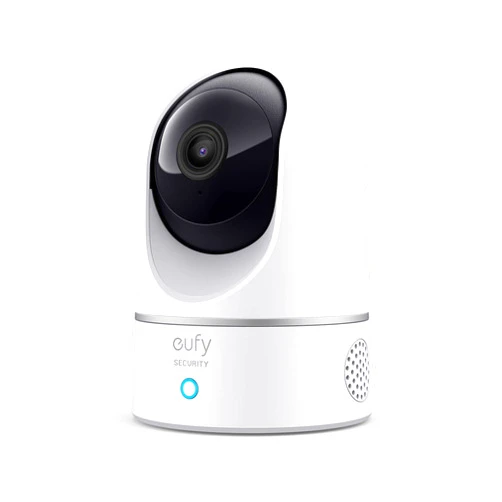 eufy Security Indoor Cam E220, Pan & Tilt, Indoor Security Camera, 2K - 3 MP Wi-Fi Plug-in, Voice Assistant Compatibility, Night Vision, Motion Tracking, HomeBase 3 Compatible, Motion Only Alert