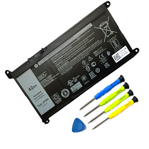 Mobik 42Wh JPFMR Laptop Battery Replacement for Dell Chromebook 3100 3400 2-in-1 5488 5493 5593 P90F Series Notebook 0JPFMR 7MT0R 7MTOR 16DPH 7T0D3 07T0D3 DN33X RDNP5 65N6H 11.4V 3500mAh