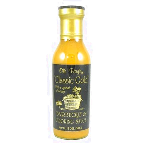 Ole Ray's Classic Gold BBQ and Cooking Sauce, 12oz.