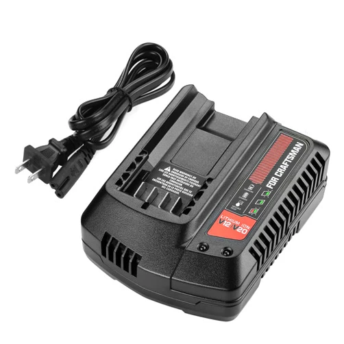 Powilling V20 Battery Charger, LED Charging Indicator, Compatible with All Craftsman V20 Power Tool and Outdoor Tool Batteries (CMCB104)