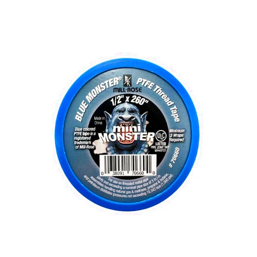 Mill-Rose Millrose 70660 Monster Roll PTFE Thread Seal Tape, 1/2-Inch x 260-Inch, Blue