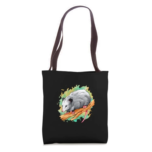 Mäuse Opossums Beutelratte lustige Sprüche Opossum Rainbow Colour Design for Men, Women and Children Tote Bag