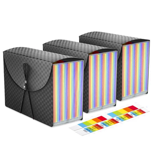 Jimm Hanging File Folders,File Folder for Filing Cabinet,Plastic Hanging File Folder Letter Size,Accordian File Organizer More Durable Than Paper Expanding Hanging Files (Letter Size 3 Pack)