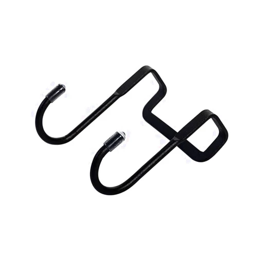 ZHOULL Over Cabinet Hook, Metal Over Door Hooks Double S Shaped Hooks Shower Door Hooks for Kitchen, Bathroom, Cabinet, Closet, Drawer(Black)