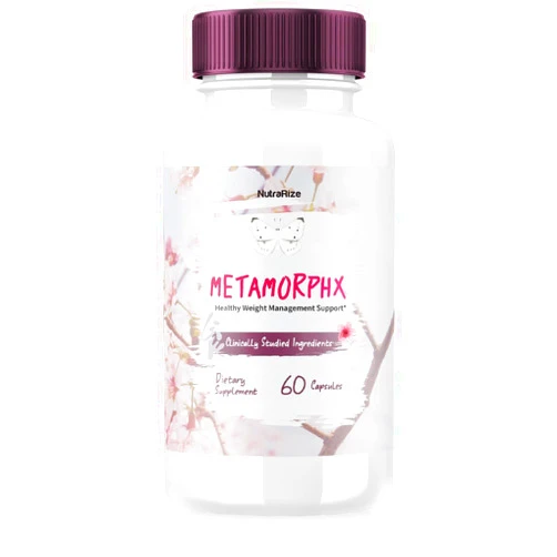 NutraRize Metamorphx Capsules - Dietary Supplement for Advanced Weight Health, Maximum Strength All-Natural Pills for Targeting Belly Fat, Meta Morphx Reviews (60 Capsules)